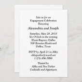 Mariage Derrick-Huile| Invitation de la partie d'e (Devant / Derrière)