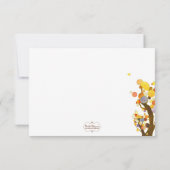Mariage des arbres de campagne élégant RSVP (Dos)