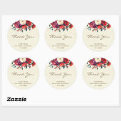 mariage des baies d'hiver merci sticker noël (Feuille)