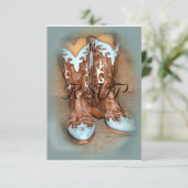 Mariage des bottes occidentales turquoise RSVP (Debout devant)