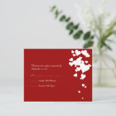 Mariage des Coeurs blancs et rouges RSVP (Debout devant)
