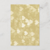 Mariage des Coeurs d'or modernes RSVP (Dos)