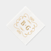 mariage des initiales dorées (Droite)