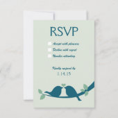 Mariage des Inséparables bleus de la Marine RSVP (Dos)