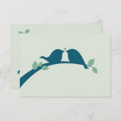 Mariage des Inséparables bleus de la Marine RSVP (Devant / Derrière)