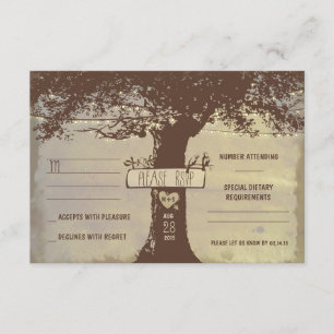 mariage des lumières d'arbre et de cordes cartes R