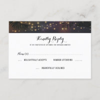 Mariage des lumières de plage RSVP