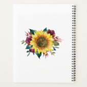 Mariage des lumières florales de tournesol (Dos)