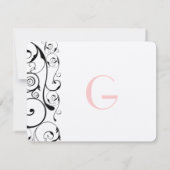 Mariage des perles noires RSVP (Dos)