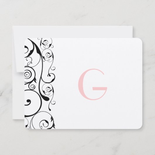 Mariage des perles noires RSVP (Dos)