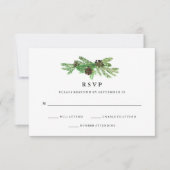 Mariage des pins d'hiver RSVP (Devant)