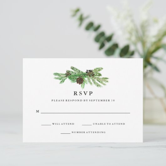 Mariage des pins d'hiver RSVP (Debout devant)