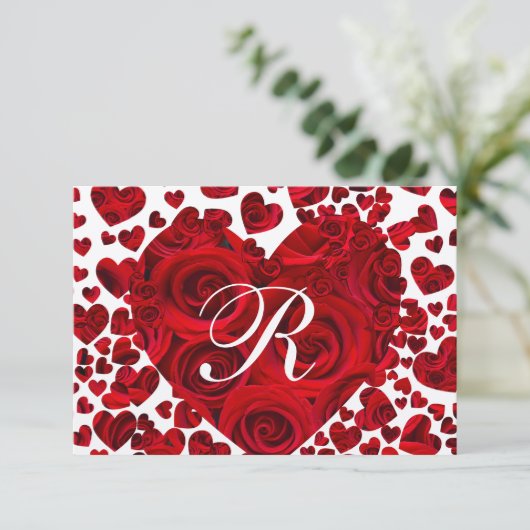 Mariage des Roses du coeur rouge RSVP (Debout devant)