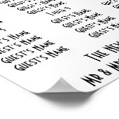 Mariage design Art déco bleu (Coin)