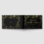 Mariage Dessiné à la Main Noir Or (Complet)