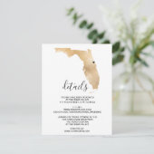 Mariage Destination Floride Carte Coeur amovible (Debout devant)