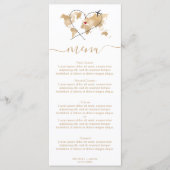 Mariage Destination Gold World Carte et Coeur (Devant)