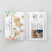 Mariage Destination Passeport Carte du monde Saint (Intérieur)