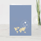 Mariage Destination Passport Carte du monde Bébé B (Dos)