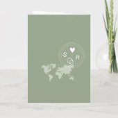 Mariage Destination Passport Carte du monde Italie (Dos)
