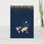 Mariage Destination Passport Carte du monde tropic (Dos)