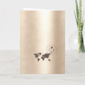 Mariage Destination Passport Gold Carte du monde G (Dos)