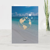 Mariage Destination Passport Gold Carte du monde T (Dos)