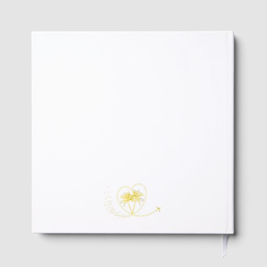 Mariage Destination Passport Palm Tree Merci (Verso)