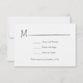 Mariage d'été à la ferme Carte RSVP (Dos)