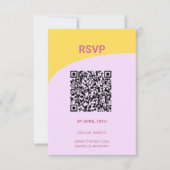 Mariage d'été italien moderne code RSVP QR (Devant)