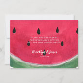 Mariage D'Été Merci Cartes Avec Watermelon (Dos)