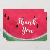 Mariage D'Été Merci Cartes Avec Watermelon (Devant / Derrière)