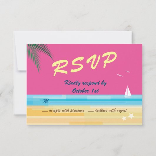 Mariage d'été RSVP (Dos)
