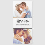 Mariage Deux Cartes de remerciements photo (Devant)