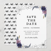 Mariage d'Halloween Sauvegarder La Carte Date (Devant / Derrière)