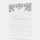 Mariage d'hiver à flocon d'argent (Angle)