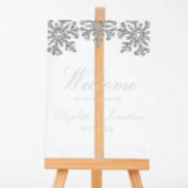 Mariage d'hiver à flocon d'argent