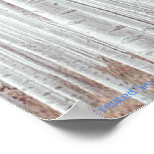 Mariage d'hiver, Birch blanc, affiche de bienvenue (Coin)