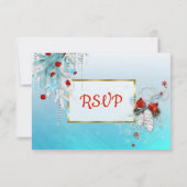 Mariage d'hiver carte RSVP (Dos)
