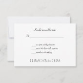 Mariage d'hiver, Cônes de pin, Faire-part de maria (Dos)