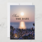 Mariage d'hiver côtier Enregistrer la carte de dat (Devant)