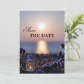 Mariage d'hiver côtier Enregistrer la carte de dat (Debout devant)