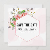 Mariage d'hiver Elégant carte Conception de carte  (Dos)