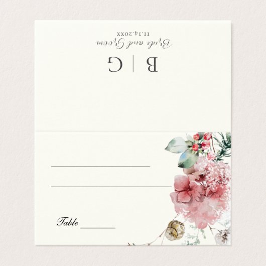 Mariage d'hiver Floral (Outside Unfolded)