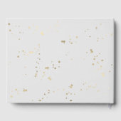 Mariage d'hiver Livre d'invités Aquarelle dorée Fl (Verso)