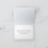 Mariage d'hiver Merci Oiseaux Bleus Vintage (Intérieur)