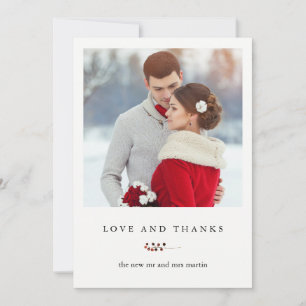 Mariage d'hiver Merci pour l'amour de Noël