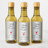 Mariage d'hiver Merci Vin Étiquette bouteille (Bouteilles)