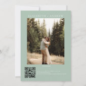 Mariage d'Hiver | Montagnes Rustiques | Invitation (Dos)