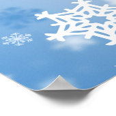 Mariage d'hiver personnalisé Poster de bienvenue (Coin)